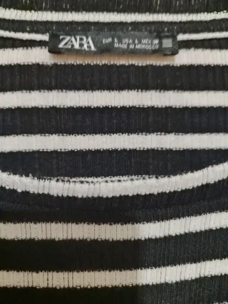 Jersey Zara rayas blanco y negro
