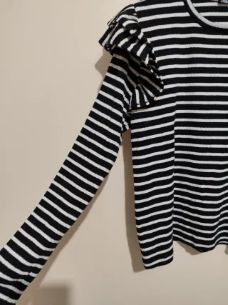 Jersey Zara rayas blanco y negro