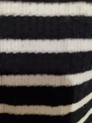 Jersey Zara rayas blanco y negro