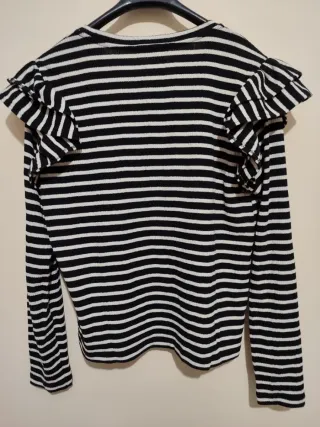 Jersey Zara rayas blanco y negro