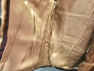 Chaleco pelo marrón talla M,forrado