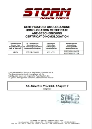 Escape Storm Homologado