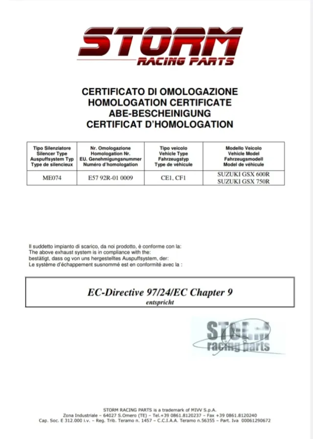 Escape Storm Homologado