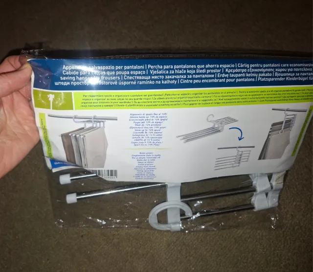 Percha Múltiple para Pantalones Ahorra Espacio