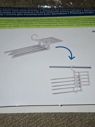 Percha Múltiple para Pantalones Ahorra Espacio