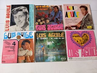 Lote 6 Vinilos Singles Luis Aguilé