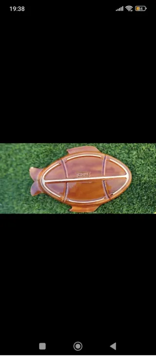 Lote 2 Bandejas Cerámica Marrón