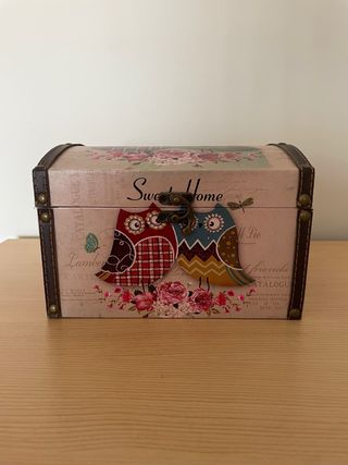 Caja decorativa Sweet Home búhos