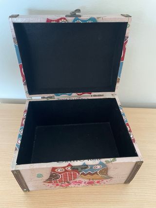 Caja decorativa Sweet Home búhos