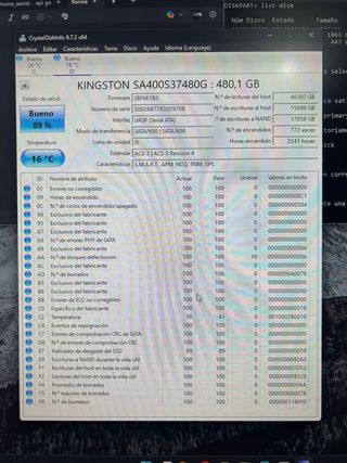Lote 6 Discos SSD (5x 480GB + 1x 240GB)