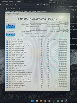 Lote 6 Discos SSD (5x 480GB + 1x 240GB)