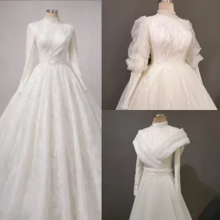 Liquidacion! Vestido de Novia Modesto/Hijab desde