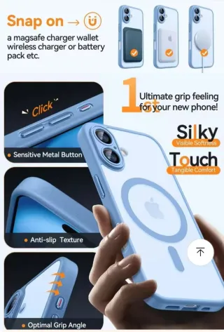 Funda iPhone 12 Magnética Transparente