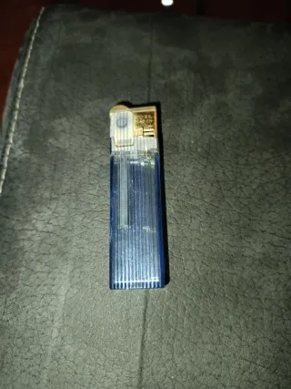 Mechero vintage Silver Match azul