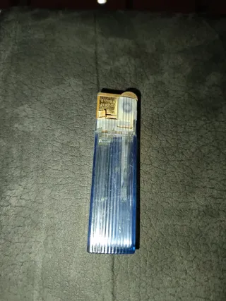 Mechero vintage Silver Match azul