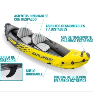 Kayak Hinchable 2 Plazas + Remos