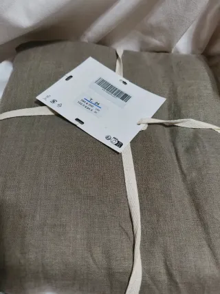 Funda Nórdica Zara Home King Size Beige/Marrón