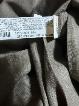 Funda Nórdica Zara Home King Size Beige/Marrón