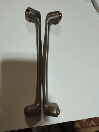 Tiradores puerta acero inoxidable plata brillo