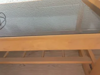 Mesa de centro madera y cristal