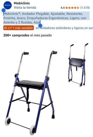 Andador Plegable Mobiclinic Azul