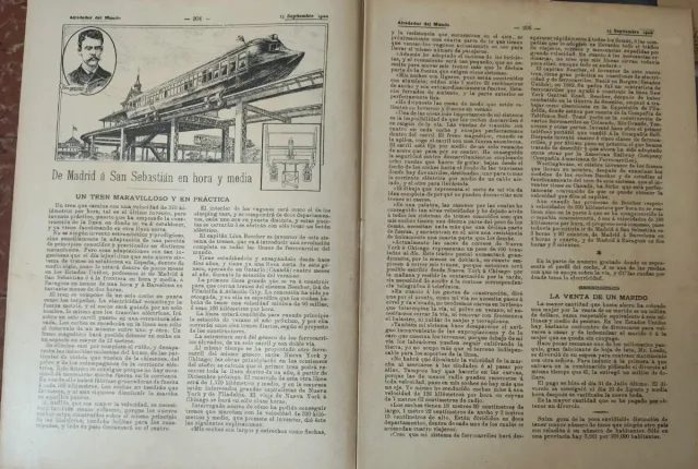 REVISTA "ALREDEDOR DEL MUNDO" 19 DE SETIEMBRE 1900