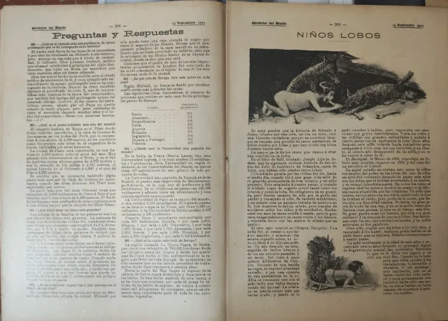 REVISTA "ALREDEDOR DEL MUNDO" 19 DE SETIEMBRE 1900