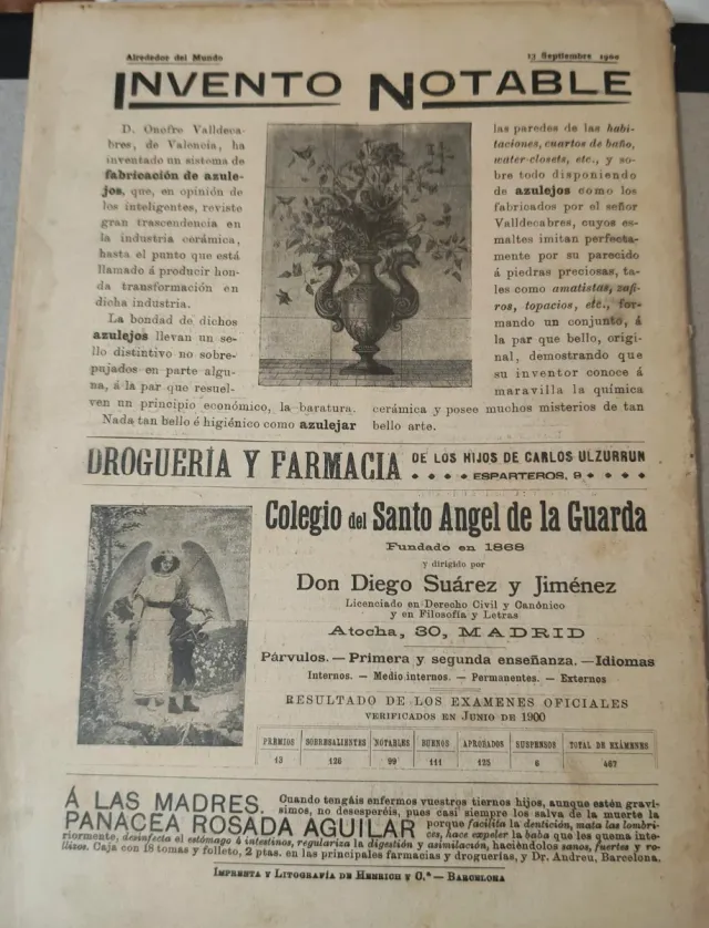 REVISTA "ALREDEDOR DEL MUNDO" 19 DE SETIEMBRE 1900