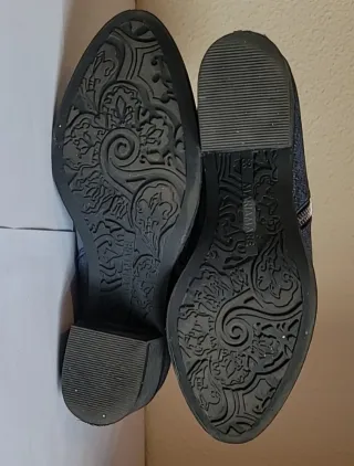 Botines tacón azul Maria Mare T38