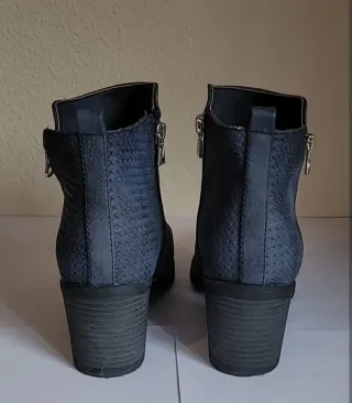 Botines tacón azul Maria Mare T38