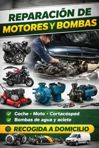 Reparación y mantenimiento de motores y bombas