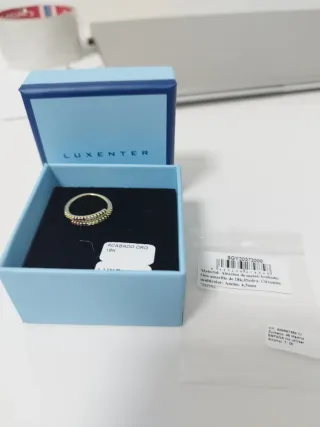 Anillo Luxenter Oro 18k Circonitas Multicolor