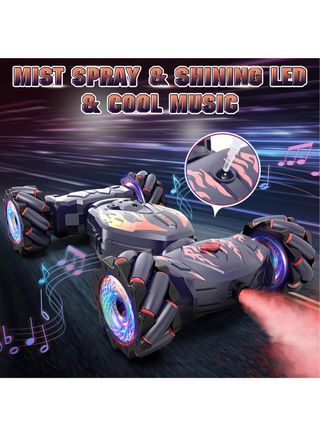 Coche teledirigido stunt con luces