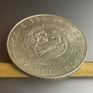 10 Pesos 1956, Estados Unidos Mexicanos, Hidalgo