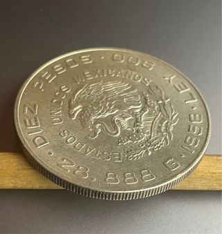 10 Pesos 1956, Estados Unidos Mexicanos, Hidalgo