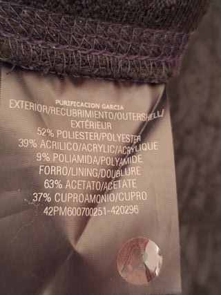 Pantalón de vestir negro jaspeado