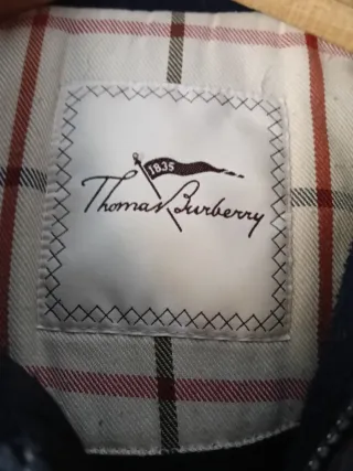 Thomas Burberry Chaqueta Acolchada Negra