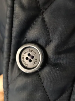 Thomas Burberry Chaqueta Acolchada Negra