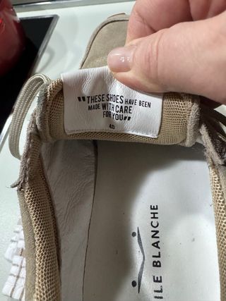 Voile Blanche Beige Ante Talla 40