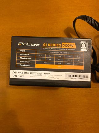 Fuente Alimentación PC Pccomponentes 80 plus