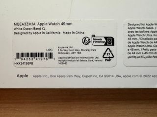 Apple Watch ULTRA 49mm. White Ocean Band XL
