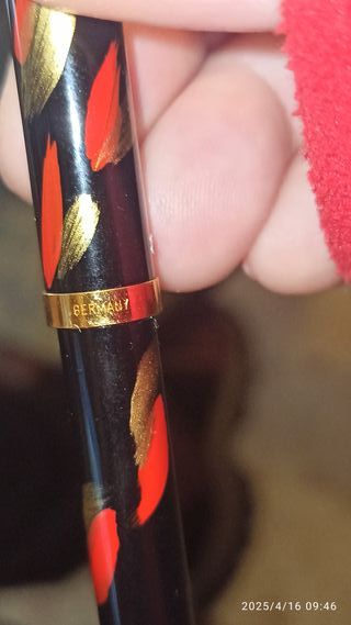 Set de Plumas Fuente y Bolígrafo Chapado Oro 23k