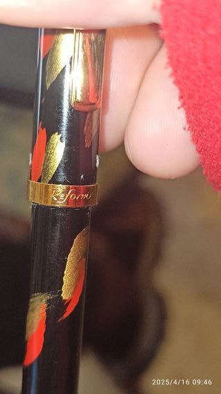 Set de Plumas Fuente y Bolígrafo Chapado Oro 23k