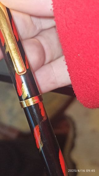 Set de Plumas Fuente y Bolígrafo Chapado Oro 23k