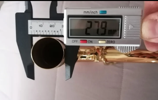 Sax tenore chiver - neck - tudel solid copper USA