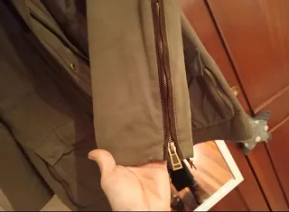 Parka mujer verde militar