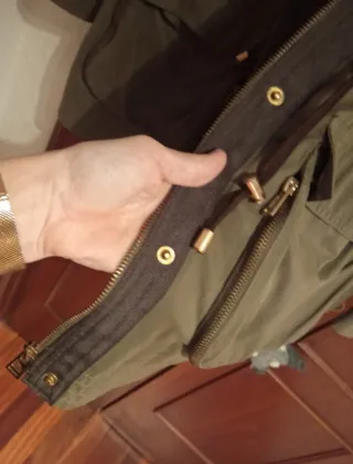 Parka mujer verde militar