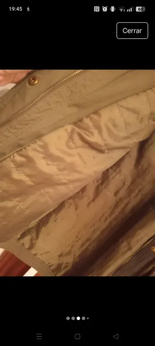 Parka mujer verde militar