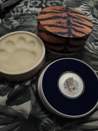 Moneda Plata Año del Tigre