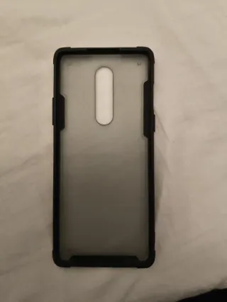 Funda OnePlus 8 Negra Transparente